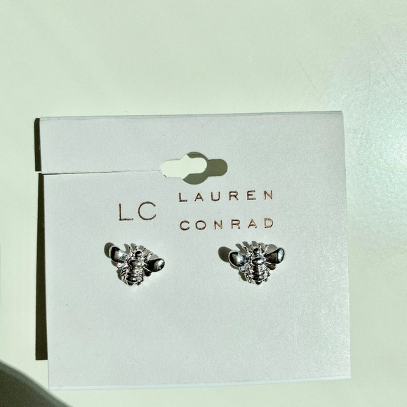LC Lauren Conrad Jewelry - NWT Silver Bee Earrings